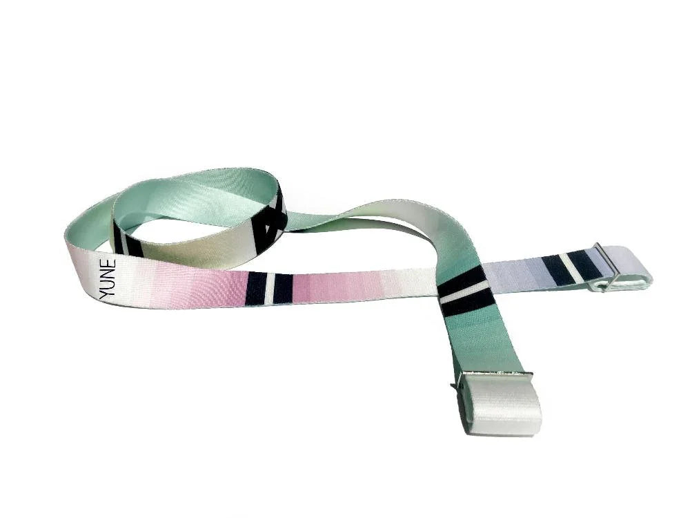 Helena Yoga Carrier Strap – Boho Diamond Print Stretching Strap & Mat Sling