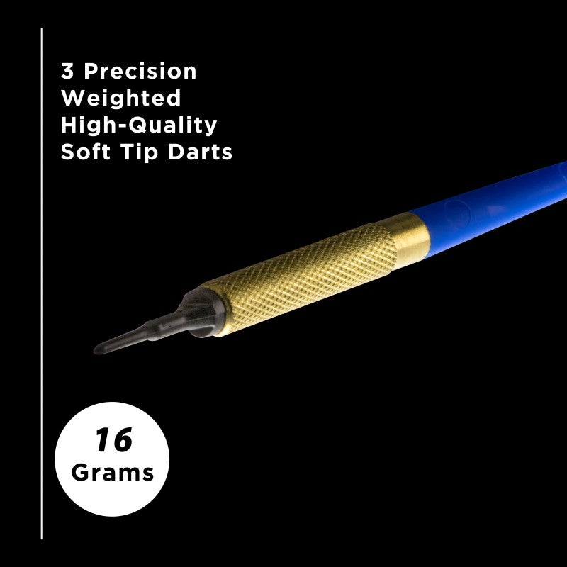 Steel Bar Darts Set of 45 | 16g Knurled Grip, 4 Colors – Game Room Ready