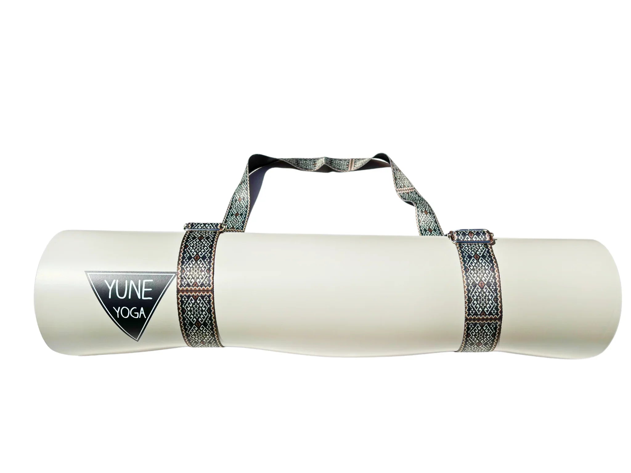 Moab Rocks Yoga Strap – Organic Cotton Stretching Strap with Metal D-Ring Buckles