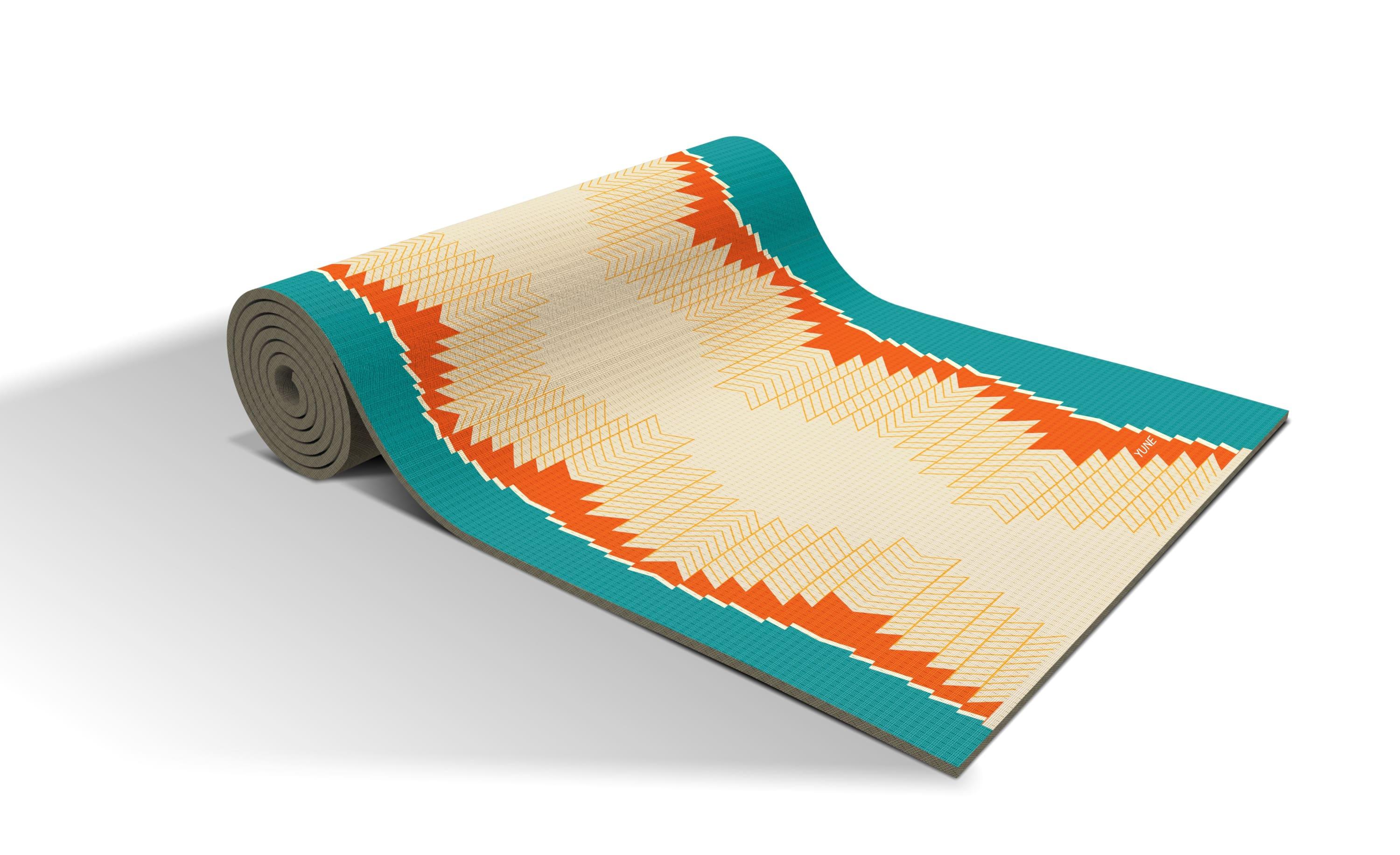 Pagoda Trekk Travel Yoga Mat – 5mm Reversible Non-Slip Lightweight Mat