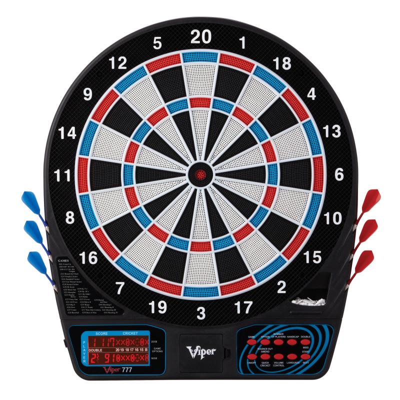 Viper 777 Electronic Dartboard Bundle — Darts, Throw Line, Tip Remover & Extra Tips