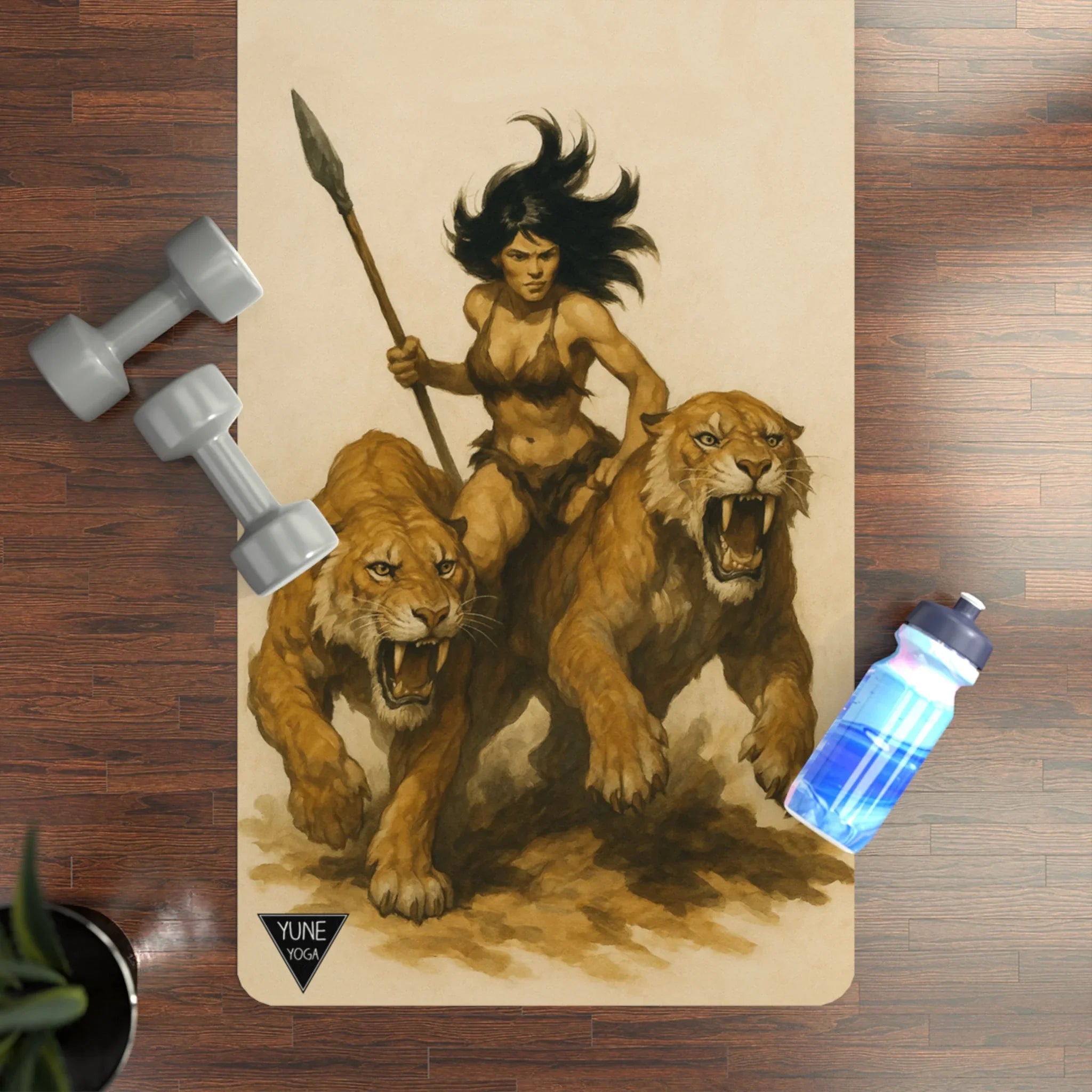 Sabertooth Warrior Yoga Mat – 3mm Microfiber Suede Non-Slip Mat