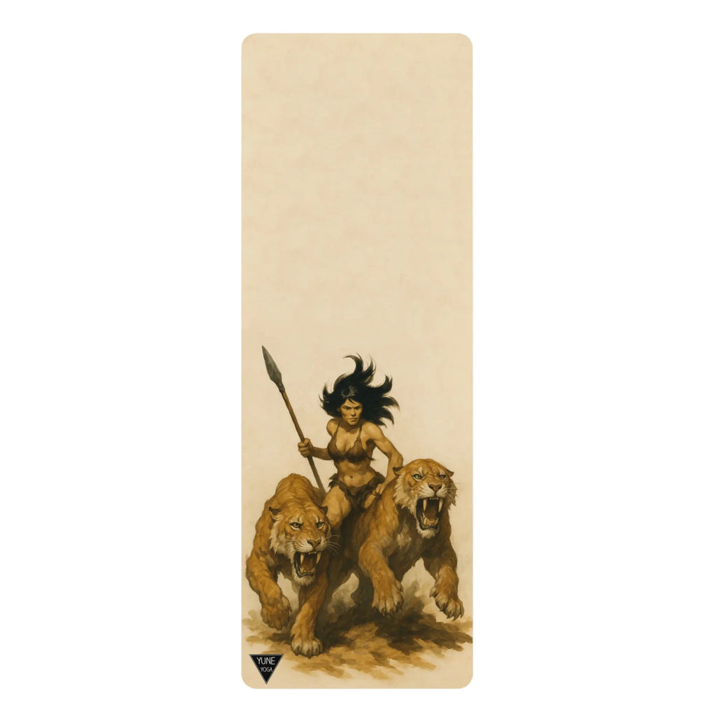 Sabertooth Warrior Yoga Mat – 3mm Microfiber Suede Non-Slip Mat