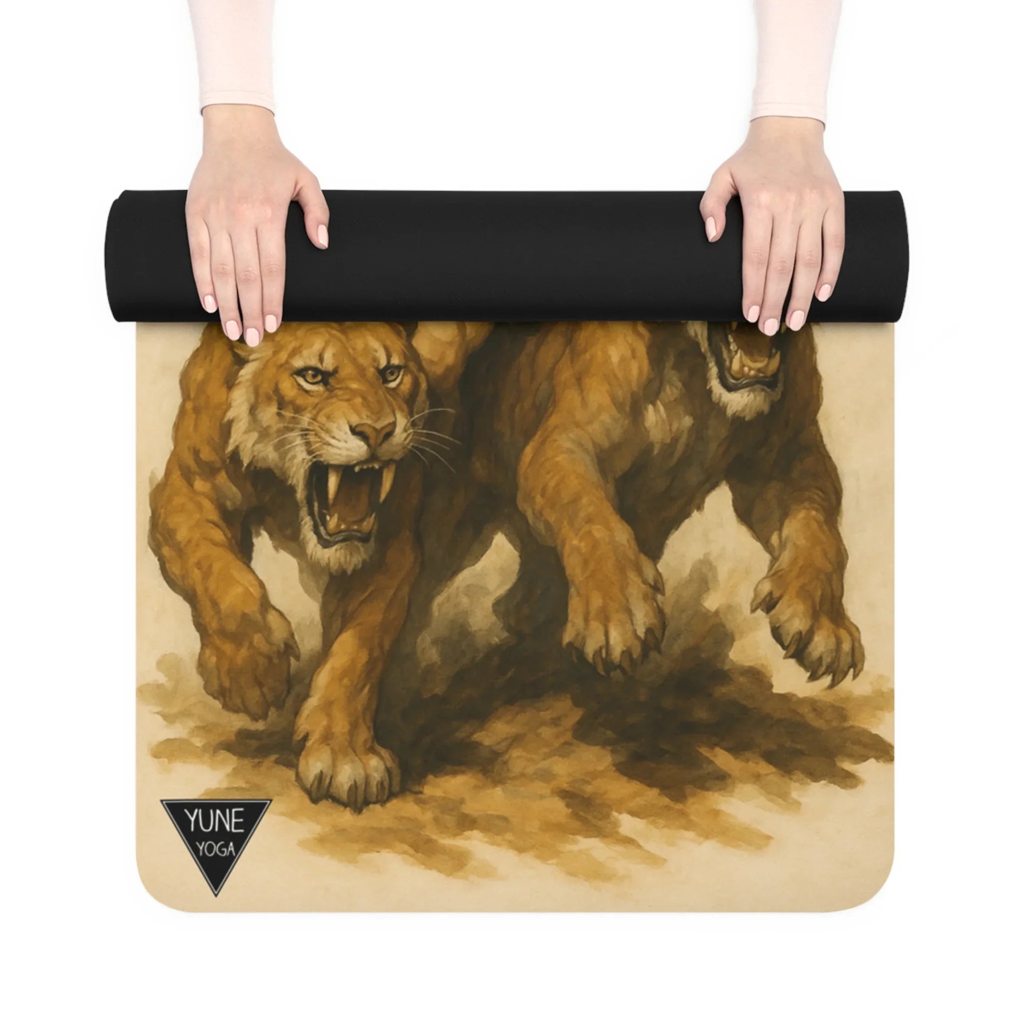 Sabertooth Warrior Yoga Mat – 3mm Microfiber Suede Non-Slip Mat